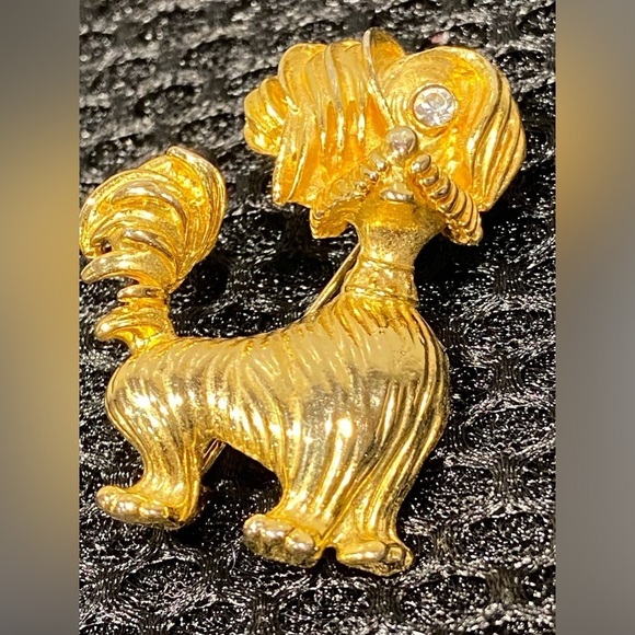 Vintage Gold Tone Scottish Terrier Brooch - Picture 5 of 8